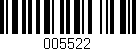 Código de barras (EAN, GTIN, SKU, ISBN): '005522'