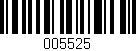 Código de barras (EAN, GTIN, SKU, ISBN): '005525'