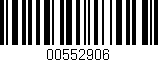 Código de barras (EAN, GTIN, SKU, ISBN): '00552906'