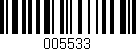 Código de barras (EAN, GTIN, SKU, ISBN): '005533'