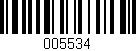 Código de barras (EAN, GTIN, SKU, ISBN): '005534'