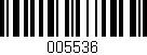Código de barras (EAN, GTIN, SKU, ISBN): '005536'