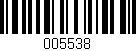 Código de barras (EAN, GTIN, SKU, ISBN): '005538'