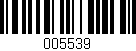 Código de barras (EAN, GTIN, SKU, ISBN): '005539'