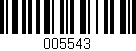Código de barras (EAN, GTIN, SKU, ISBN): '005543'