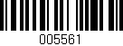 Código de barras (EAN, GTIN, SKU, ISBN): '005561'