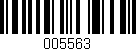 Código de barras (EAN, GTIN, SKU, ISBN): '005563'