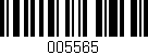 Código de barras (EAN, GTIN, SKU, ISBN): '005565'