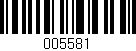 Código de barras (EAN, GTIN, SKU, ISBN): '005581'