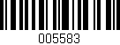 Código de barras (EAN, GTIN, SKU, ISBN): '005583'