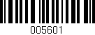 Código de barras (EAN, GTIN, SKU, ISBN): '005601'