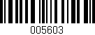 Código de barras (EAN, GTIN, SKU, ISBN): '005603'