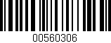 Código de barras (EAN, GTIN, SKU, ISBN): '00560306'