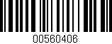 Código de barras (EAN, GTIN, SKU, ISBN): '00560406'
