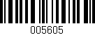 Código de barras (EAN, GTIN, SKU, ISBN): '005605'