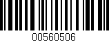 Código de barras (EAN, GTIN, SKU, ISBN): '00560506'