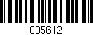 Código de barras (EAN, GTIN, SKU, ISBN): '005612'