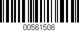 Código de barras (EAN, GTIN, SKU, ISBN): '00561506'