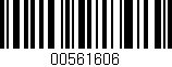 Código de barras (EAN, GTIN, SKU, ISBN): '00561606'
