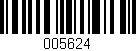 Código de barras (EAN, GTIN, SKU, ISBN): '005624'