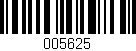 Código de barras (EAN, GTIN, SKU, ISBN): '005625'