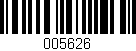 Código de barras (EAN, GTIN, SKU, ISBN): '005626'