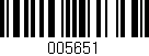 Código de barras (EAN, GTIN, SKU, ISBN): '005651'