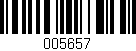 Código de barras (EAN, GTIN, SKU, ISBN): '005657'