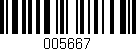 Código de barras (EAN, GTIN, SKU, ISBN): '005667'