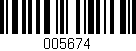 Código de barras (EAN, GTIN, SKU, ISBN): '005674'