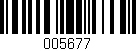 Código de barras (EAN, GTIN, SKU, ISBN): '005677'