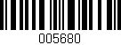 Código de barras (EAN, GTIN, SKU, ISBN): '005680'