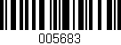 Código de barras (EAN, GTIN, SKU, ISBN): '005683'