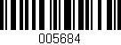 Código de barras (EAN, GTIN, SKU, ISBN): '005684'