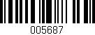 Código de barras (EAN, GTIN, SKU, ISBN): '005687'