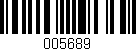 Código de barras (EAN, GTIN, SKU, ISBN): '005689'