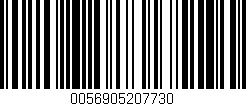 Código de barras (EAN, GTIN, SKU, ISBN): '0056905207730'