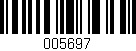 Código de barras (EAN, GTIN, SKU, ISBN): '005697'
