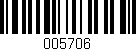 Código de barras (EAN, GTIN, SKU, ISBN): '005706'