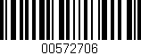 Código de barras (EAN, GTIN, SKU, ISBN): '00572706'