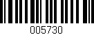 Código de barras (EAN, GTIN, SKU, ISBN): '005730'