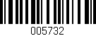 Código de barras (EAN, GTIN, SKU, ISBN): '005732'