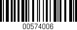 Código de barras (EAN, GTIN, SKU, ISBN): '00574006'