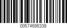 Código de barras (EAN, GTIN, SKU, ISBN): '00574686339'