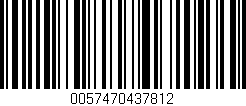 Código de barras (EAN, GTIN, SKU, ISBN): '0057470437812'