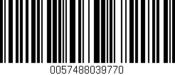 Código de barras (EAN, GTIN, SKU, ISBN): '0057488039770'