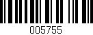 Código de barras (EAN, GTIN, SKU, ISBN): '005755'