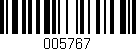 Código de barras (EAN, GTIN, SKU, ISBN): '005767'