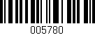 Código de barras (EAN, GTIN, SKU, ISBN): '005780'