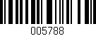 Código de barras (EAN, GTIN, SKU, ISBN): '005788'
